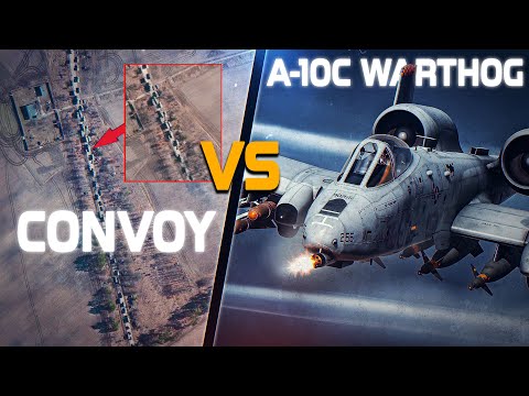 CLOSE AIR SUPPORT | A-10C Warthog VS Large Convoy | Digital Combat Simulator | DCS |