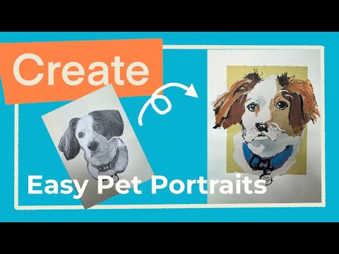 Thumbnail of Create Pet Portrait Collages with Minimal Drawing