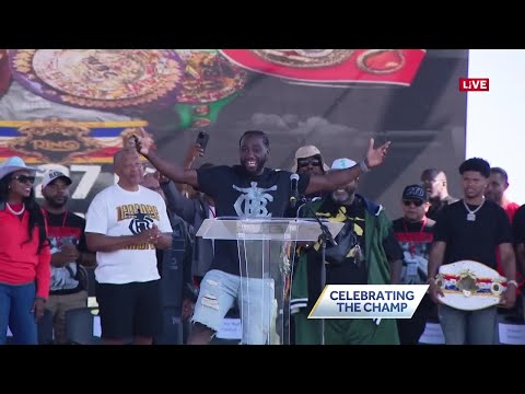 Bud Crawford victory parade and celebration