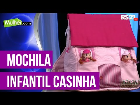 Mulher.com 29/01/2015 Mochila infantil casinha por Mara Uroz Parte 1