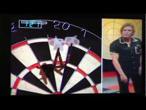 Bobby George blatant cheating on Bullseye!