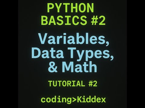 Python Tutorial 2 Variables Data Types Math And Input