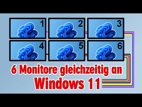Windows 11 Multi Monitor Setup - Multi Screen - Dual Monitor - Mehrere Desktops