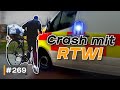 Unfälle Radfahrer Düst In RTW Und Fangen Spielen Auf Der Autobahn GERMAN DASHCAM 269