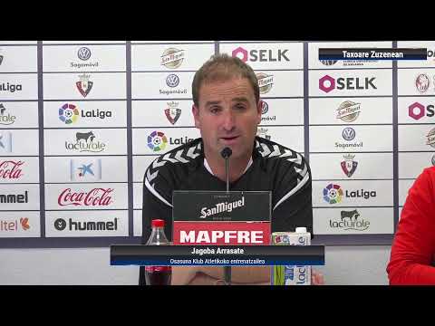 Rueda de prensa de Jagoba Arrasate previa al partido ante el Villarreal C. F.