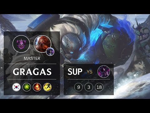 Gragas Support vs Morgana - KR Master Patch 9.6