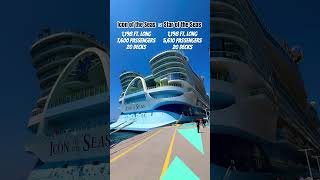 The LARGEST cruise ships in the world #royalcaribbean #shorts #cruisevlog #staroftheseas