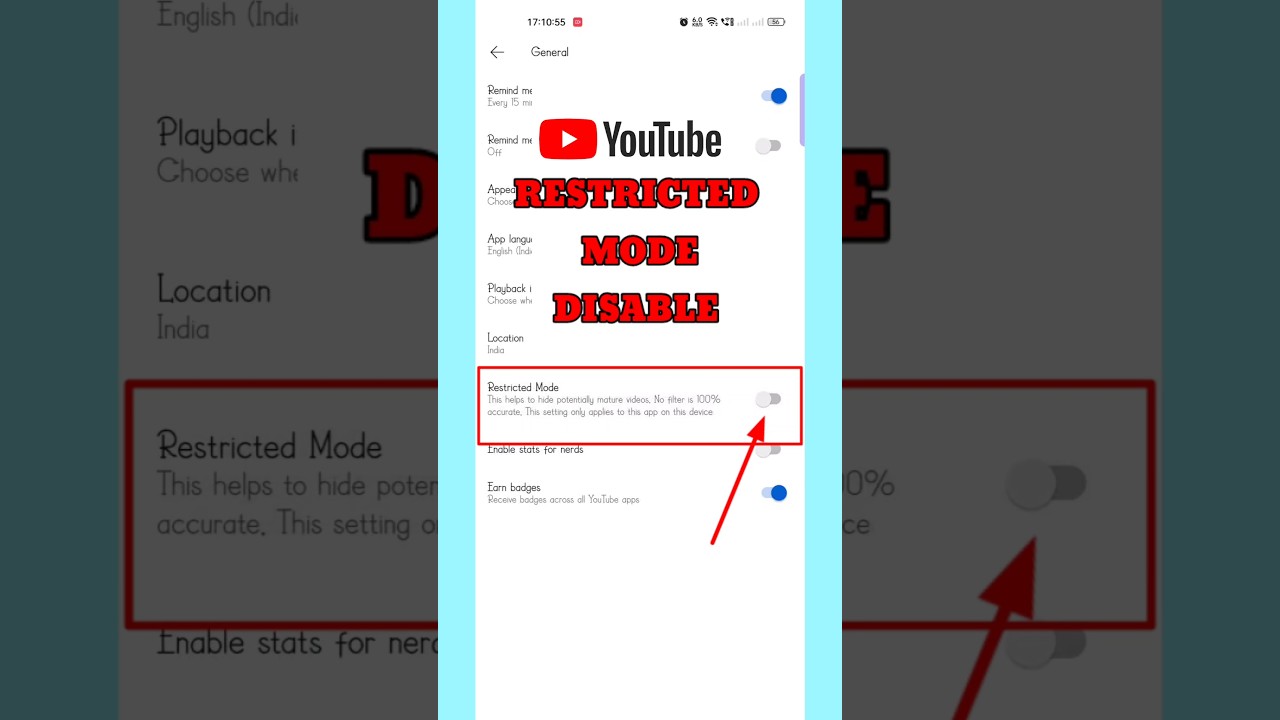 How To Turn Off Restricted Mode On YouTube||#shorts#viral