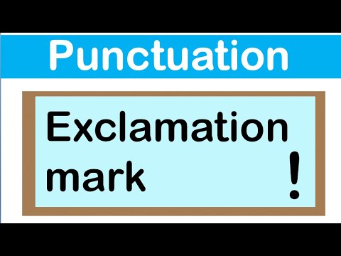 EXCLAMATION MARK | English grammar | How to use punctuation correctly