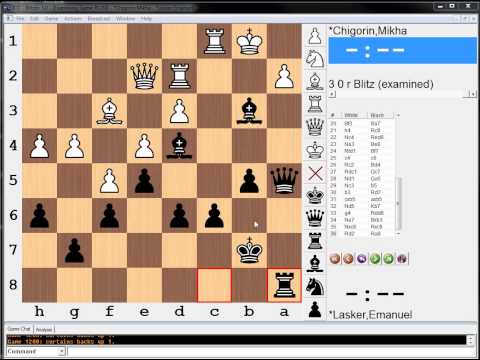 Key Moments in Chess History #147: Chigorin v Lasker, London 1899 Rd 17