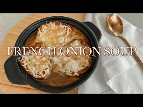 How to make classic french onion soup at home | ASMR cooking no talking