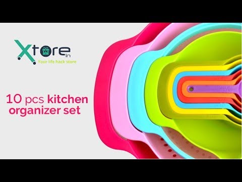 Multicolor xtore 10 pcs complete kitchen set