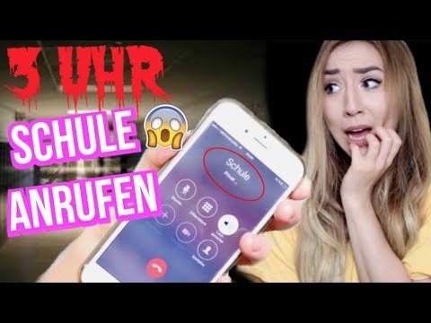 3 UHR nachts auf GAR KEINEN FALL deine SCHULE ANRUFEN...