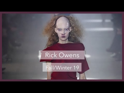 A 60 Second ⏱ Fashion Review of the Rick Owens FW19 show