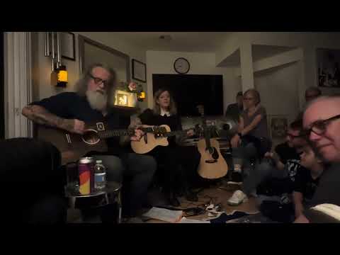 Wussy (duo) - "Airborne" (live in an Allston, MA living room - 5/15/2024)