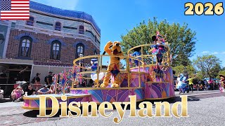 【4K】🇺🇸 Disneyland California 2026 #2🏰💖Walt Disney’s Dream Comes Alive | walkthrough & rides