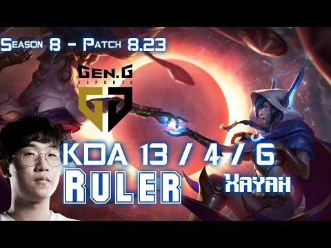 GEN Ruler XAYAH vs LUCIAN ADC - Patch 8.23 KR Ranked