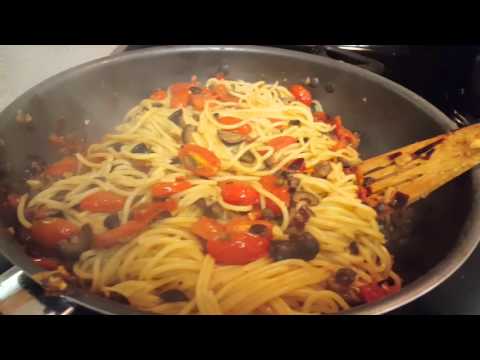 Pasta with Tomatoes, Anchovies and Chiles