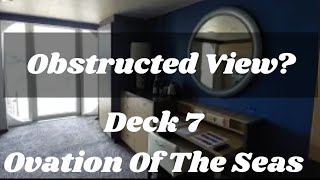 Ovation Of The Seas Deck 7 Balcony Room 7668 Tour. Is The View Obstructed?