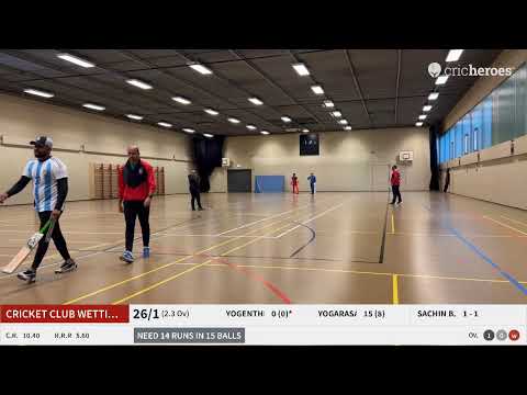 Live Cricket Match | Cricket Club Wettingen vs CVZ | 21-Jan-23 01:30 PM | Zurich Lions Indoor tourna