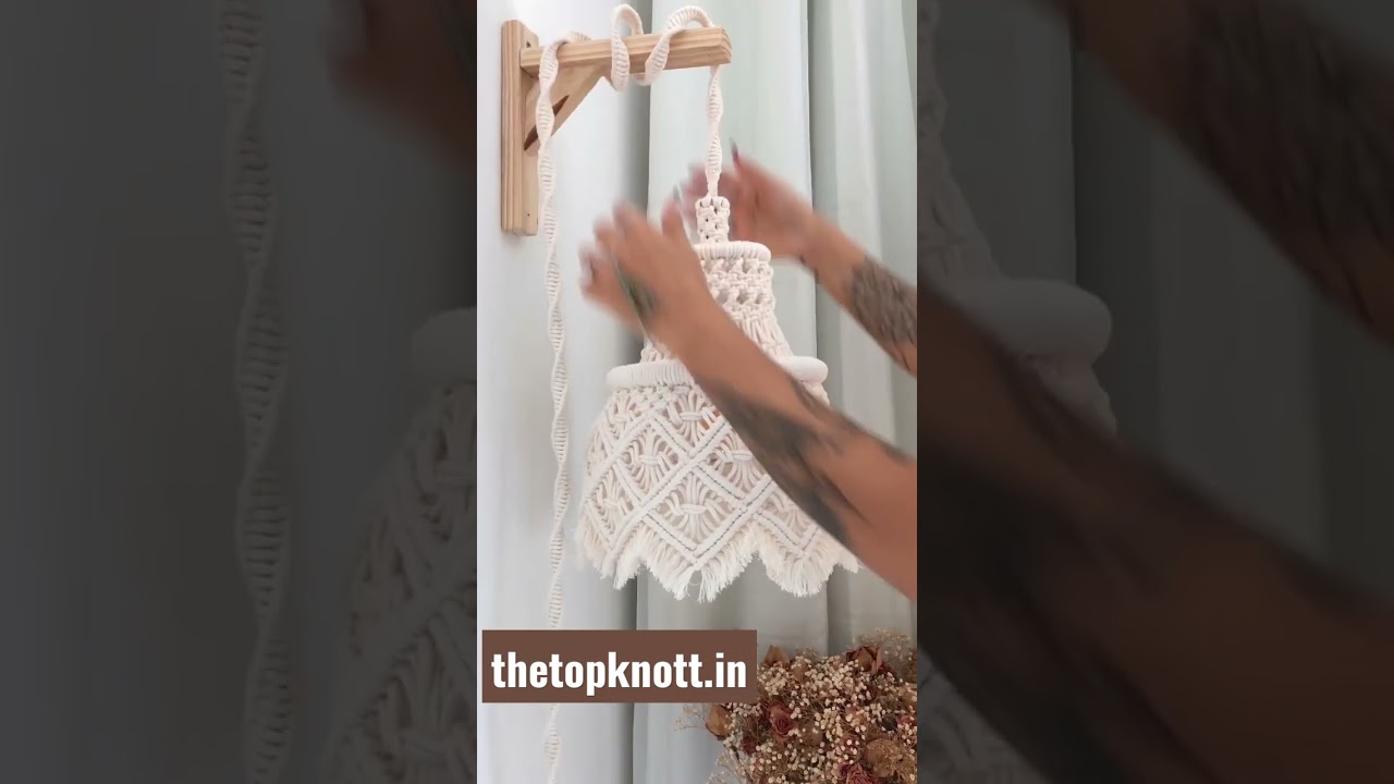 Macrame Lamp shade Light।Home Decor Product Manufacturer।Buy Online।India 🇮🇳।Shorts