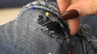 How to Fix Thigh Holes in Jeans