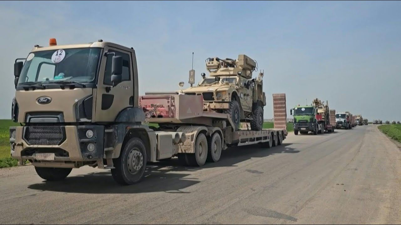 Video | US forces head to Iraqi border after withdrawing from northeast Syria base | AFP