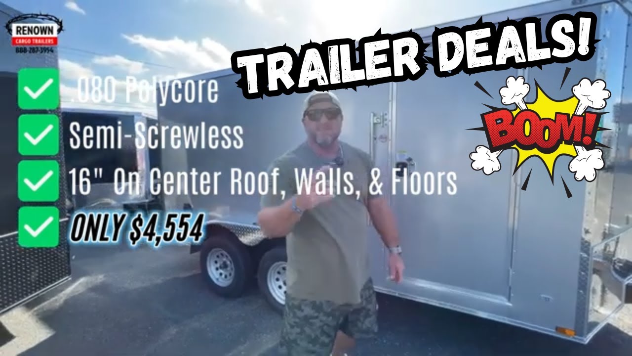 🔥 7x14TA Polycore Enclosed Trailer w/ Upgrades – ONLY $4,554! 🔥 | Built Tough! Renown Cargo Trailers