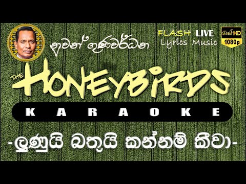 Lunui Bathui Kannam Kiwa Karaoke (Without Voice) ලුණුයි බතුයි කන්නම් කීවා  කැරෝකේ
