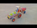 How To Make Matchbox Tractor With Water Tanker Trolley At Home Diy Matchbox Toy