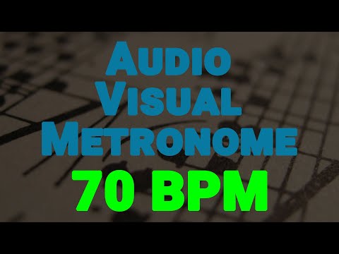 70 BPM Audio-Visual Metronome/Click Track
