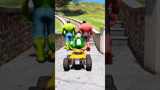 HULK BROTHER SAVING BABY RC CAR FROM DEVIL HULK #gta5 #shorts #555