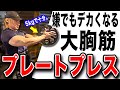 【大胸筋をデカくする】プレートプレスのやり方を教えます。