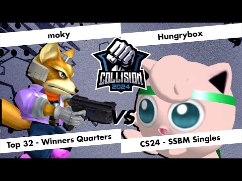 Collision 2024 - Moky (Fox) VS Hungrybox (Jigglypuff) - Melee Top 32 - Winners Quarters