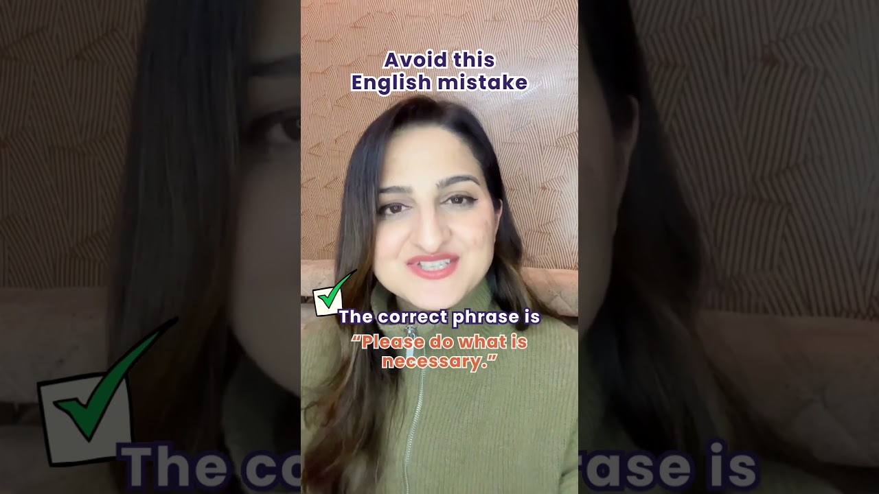 Is “Please do the needful” correct? #shorts #englishlearning #englishmistakes #englishvocabulary