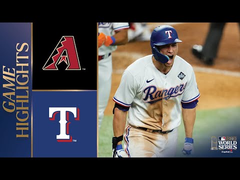 MLB 월드시리즈 1차전 애리조나 5-6 텍사스 하이라이트