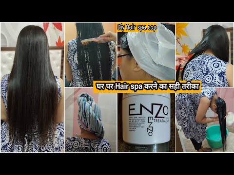 Enzo Hair spa treatment at Home/ step by step hair spa...