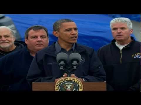 President Obama Assesses the Damage from Hurricane Sandy in New Jersey