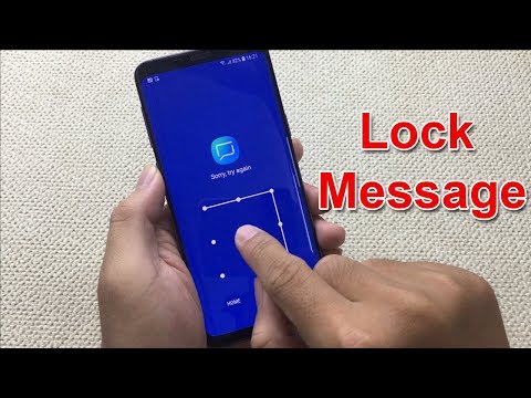 How to lock message on android 2018