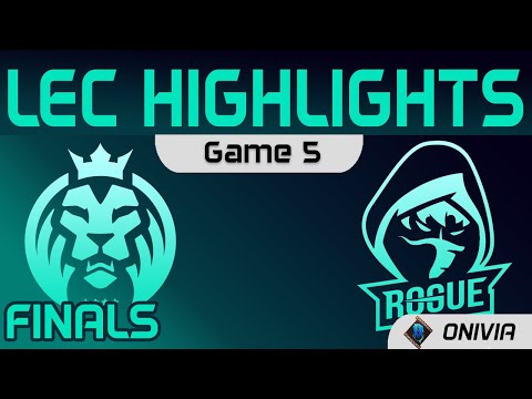 MAD vs RGE Highlights Game 5 Finals LEC Spring 2021 MAD Lions vs Rogue by Onivia