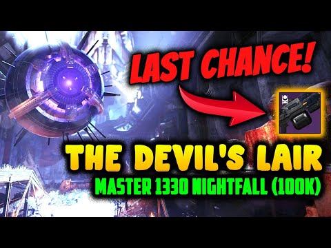 Destiny 2 | "The Devil's Lair" Master 1330 (100k) Nightfall Ordeal | THE SWARM LAST CHANCE!