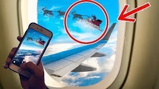 5 VRAI PÈRE NOEL APERÇU dans le CIEL