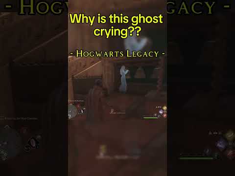 Why is this ghost crying in #HogwartsLegacy ? 🤗