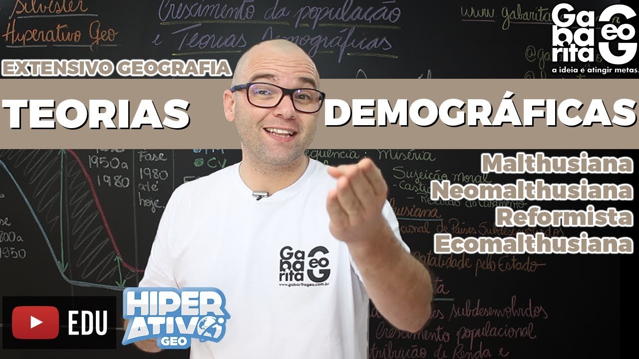 Geografia - População - Transição e Teorias Demográficas - Malthusiana, Neomalthusiana e Reformista