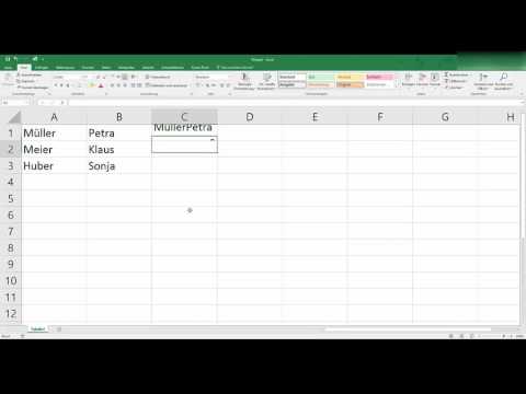 Excel: Zellinhalte in eine Zelle zusammenfassen