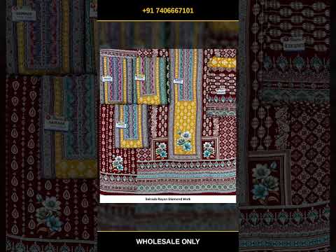 Sairaab Rayon Diamond Work – product video thumbnail
