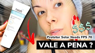 Resenha PROTETOR SOLAR NEEDS FPS 70 para PELE OLEOSA | Skin Care de Farmácia