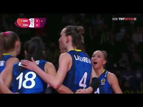 Fenerbahçe Opet - Minas Tenis Clube  | Meliha'nın Defansı Sonrası Kaptandan Dev Blok