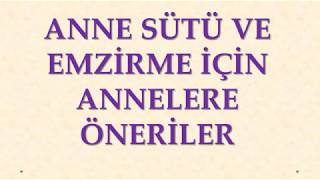 Anne Sütü ve Emzirme