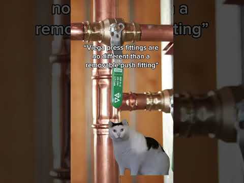 Viega press fittings 🤝 A permanent mechanical connection. 😎 #viega #shorts